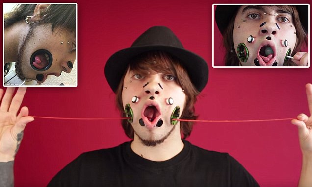 Lubangi Wajah demi Rekor Guinness tapi Susah Telan Sup